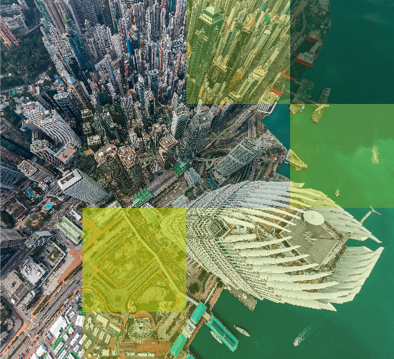  Aerial view of Hong Kong skyline and Victoria Harbour with IFC tower, symbolizing Hogan Lovells’ legal work with the Mandatory Provident Fund Authority (MPFA).